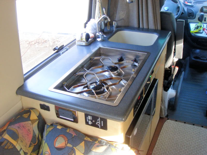 Sprinter Galley With Dickerson Propane Cooktop Sprinter Rv