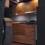 Sprinter RV conversion by Allen Sutter, looking in the sliding door Sprinter RV conversion by Allen Sutter, looking in the sliding door